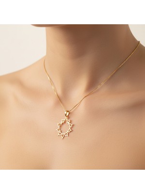 Tabitela 14 Ayar Altın Kolye Ucu Noel Çelengi GM9306 0.5 gr