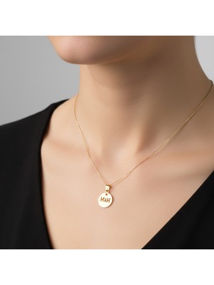 Tabitela 14 Ayar Altın Kolye Ucu M&h GM9884 0.5 gr