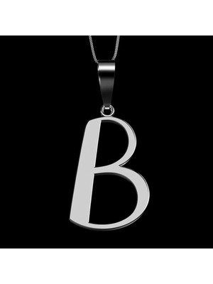 TabiTela 925 Ayar gümüş kolye Harf B   SM9452