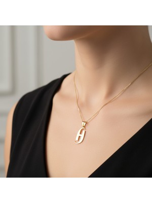 Tabitela 14 Ayar Altın Kolye Ucu Harf H   GM9689 0.5 gr