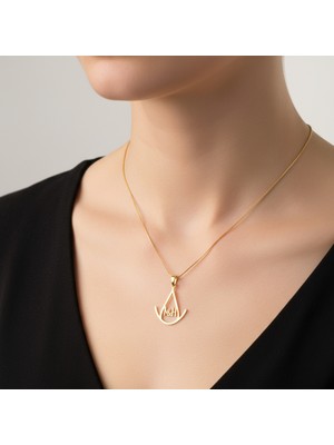 Tabitela 14 Ayar Altın Kolye Ucu M&h GM9889 0.5 gr