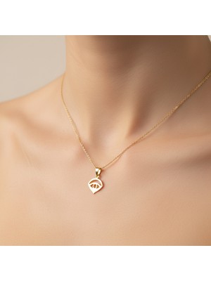 Tabitela 8 Ayar Altın Kolye Ucu Nazar Boncuğu GM9370 1 gr