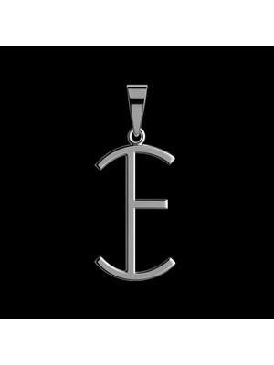 TabiTela 925 Ayar gümüş kolye Harf E   SM9507