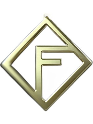 Tabitela 8 Ayar Altın Kolye Ucu Harf F   GM9644 1 gr