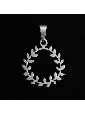 TabiTela 925 Ayar gümüş kolye Noel Çelengi SM9289