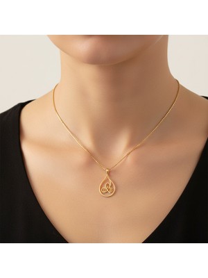 TabiTela 8 ayar altın kolye ucu B&D GM10258 0.5 gr