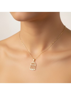 TabiTela 8 ayar altın kolye ucu Kafes GM9342 1 gr
