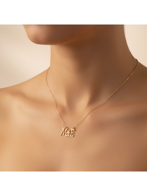 Tabitela 14 Ayar Altın Kolye Ucu M&e GM9773 0.5 gr