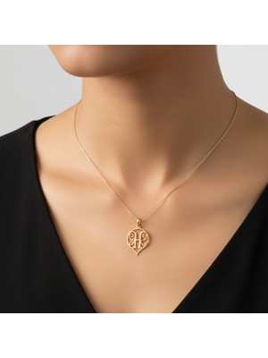 TabiTela 8 ayar altın kolye ucu Harf H   GM9692 1 gr