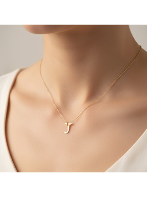 TabiTela 8 ayar altın kolye ucu Harf J   GM9716 1 gr
