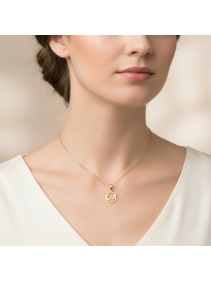 TabiTela 8 ayar altın kolye ucu M&C GM9856 0.5 gr