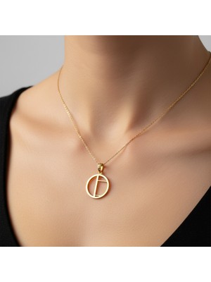 Tabitela 8 Ayar Altın Kolye Ucu Harf D   GM9491 1 gr