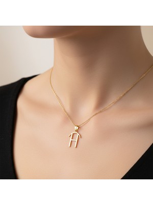 TabiTela 14 ayar altın kolye ucu Harf H   GM9693 0.5 gr