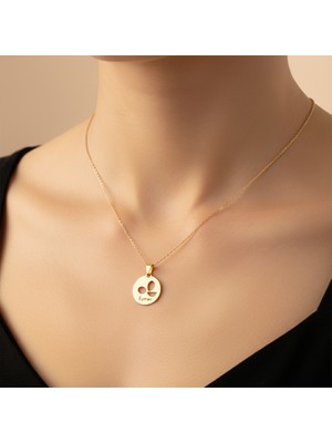 TabiTela 8 ayar altın kolye ucu Eymen GM9538 0.5 gr