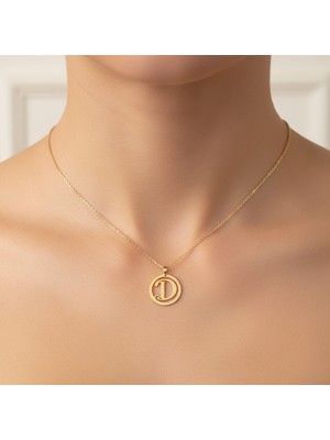 Tabitela 8 Ayar Altın Kolye Ucu Harf D   GM9485 1 gr