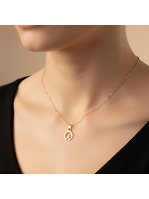 TabiTela 8 ayar altın kolye ucu B&G GM10292 0.5 gr