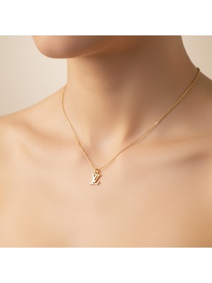 TabiTela 14 ayar altın kolye ucu LV GM9590 0.5 gr