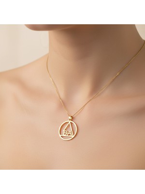 TabiTela 8 ayar altın kolye ucu A&B GM9929 0.5 gr