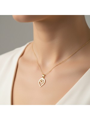 Tabitela 8 Ayar Altın Kolye Ucu Nazar Boncuğu GM9376 0.5 gr