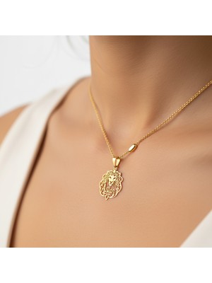 TabiTela 8 ayar altın kolye ucu Aslan GM9542 1 gr