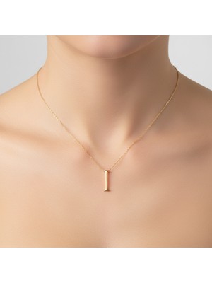 Tabitela 14 Ayar Altın Kolye Ucu Harf I   GM9702 0.5 gr