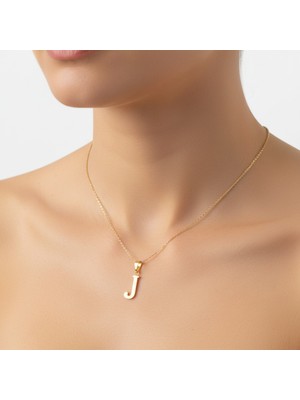 TabiTela 8 ayar altın kolye ucu Harf J   GM9713 1 gr