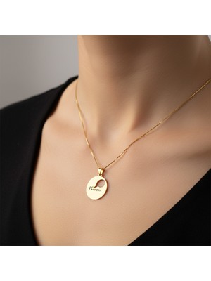 Tabitela 8 Ayar Altın Kolye Ucu Kerem GM9560 0.5 gr