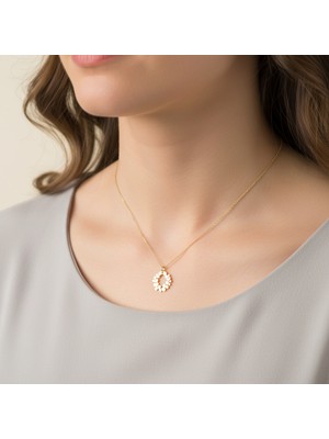 Tabitela 8 Ayar Altın Kolye Ucu Noel Çelengi GM9299 0.5 gr