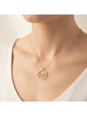 Tabitela 14 Ayar Altın Kolye Ucu A&n GM10089 0.5 gr