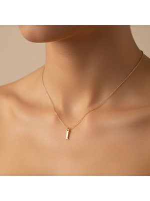 Tabitela 8 Ayar Altın Kolye Ucu Harf I   GM9701 1 gr