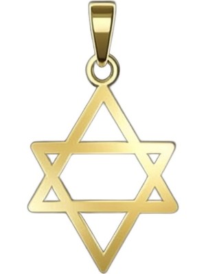 TabiTela 8 ayar altın kolye ucu Davud’un Yıldızı / Magen David GM9408 1 gr