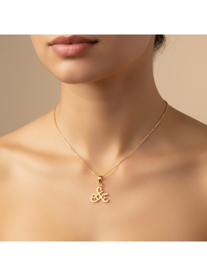 TabiTela 8 ayar altın kolye ucu A&E / Æ GM9993 0.5 gr