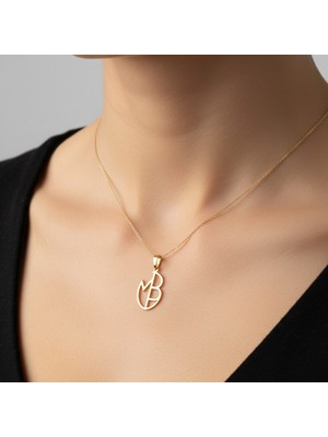 TabiTela 8 ayar altın kolye ucu M&B GM9827 0.5 gr