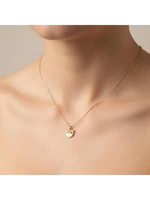 Tabitela 14 Ayar Altın Kolye Ucu M&h GM9883 0.5 gr