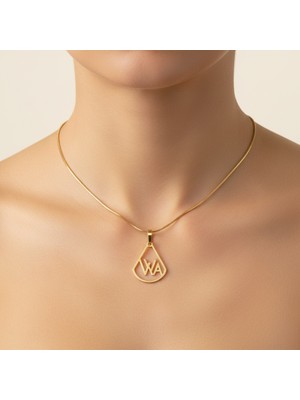 TabiTela 8 ayar altın kolye ucu A&W GM10198 0.5 gr