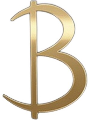 TabiTela 14 ayar altın kolye ucu Harf B   GM9457 1 gr