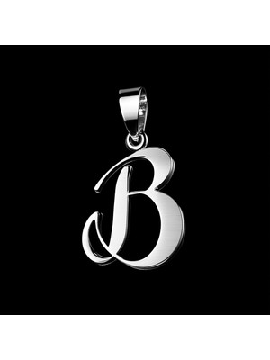 TabiTela 925 Ayar gümüş kolye Harf B   SM9447