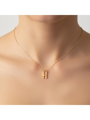 Tabitela 14 Ayar Altın Kolye Ucu Harf H   GM9697 0.5 gr