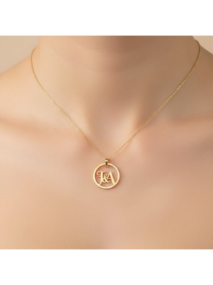 TabiTela 8 ayar altın kolye ucu A&F GM10006 0.5 gr