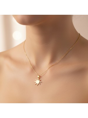 TabiTela 8 ayar altın kolye ucu Noel Yıldızı GM9239 0.5 gr