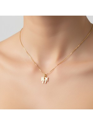 Tabitela 14 Ayar Altın Kolye Ucu M&h GM9882 0.5 gr