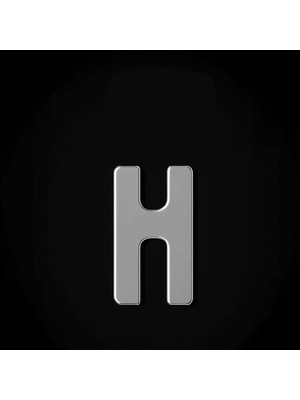 TabiTela 925 Ayar gümüş kolye Harf H   SM9699