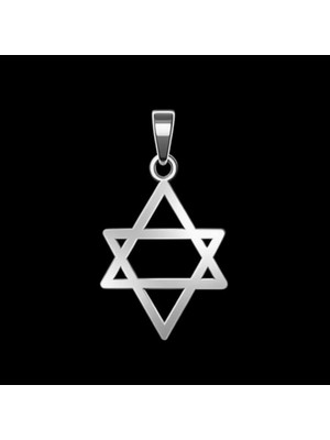 TabiTela 925 Ayar gümüş kolye Davud’un Yıldızı / Magen David SM9408