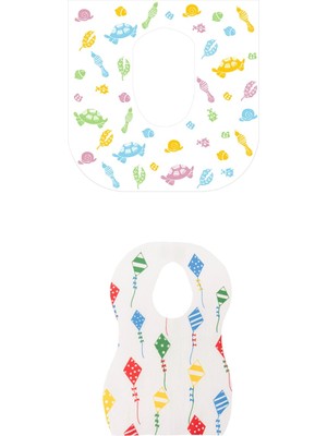 Kullan At Klozet Örtüsü 10 Adet+ Tek Kullanımlık Önlük- 10'lu