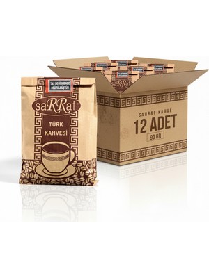 Sarraf Türk Kahvesi 90Gr 12'li Orta Kavrum & Yumuşak İçim