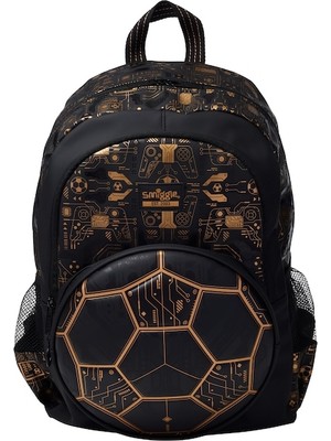 Smiggle Livewire Klasik Okul Çantası Futbol Temalı Tasarım ve Ayarlanabilir Askılarla