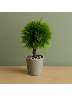 Dekoratif Plastik Saksı Top Kılçıklı 12X 20 cm