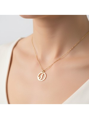 Tabitela 14 Ayar Altın Kolye Ucu Harf J   GM9710 0.5 gr