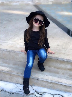 Kız Çocuk Tunik / Kot Pantolon 2 Parça Takım