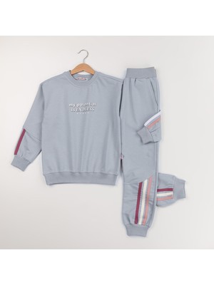 Taskids2i My Potantial 2 Ip Kumaş %100 Pamuk Kız Çocuk Eşofman Takımı 6-13 Yaş 32213-32269